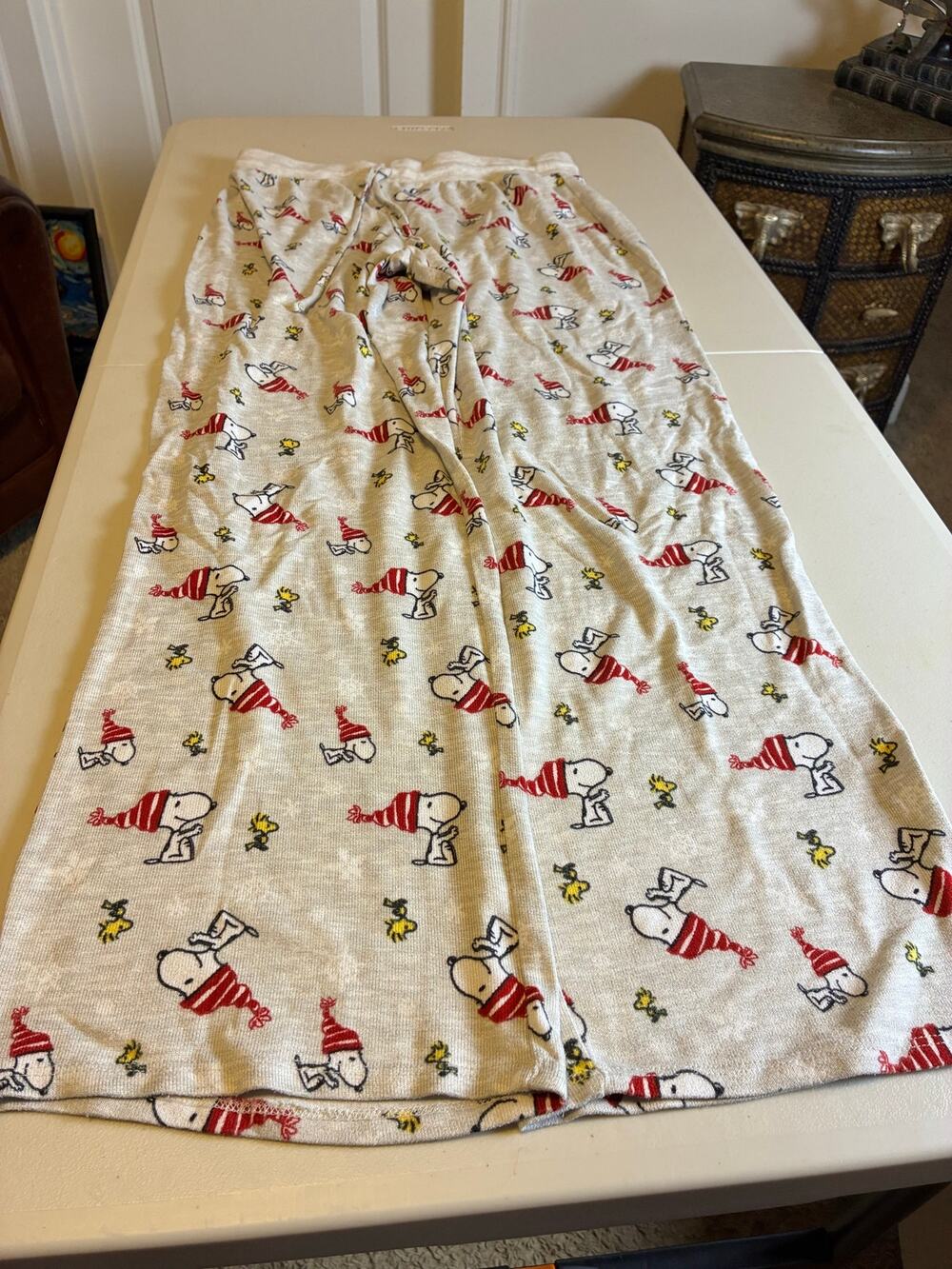 Maurices Sleep Snoopy Pajama Pants Womens Small Gray Woodstock Lounge Sleepwear